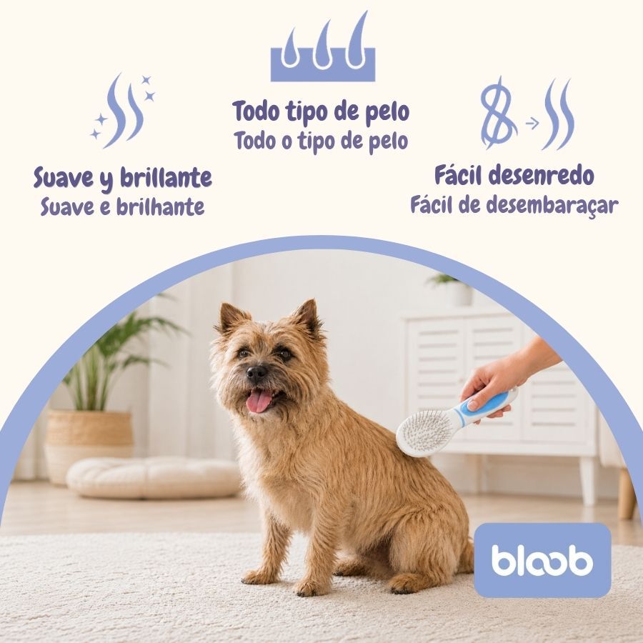 Bloob Escova de pinos e cerdas para c&atilde;es, , large Imagem n&uacute;mero 3