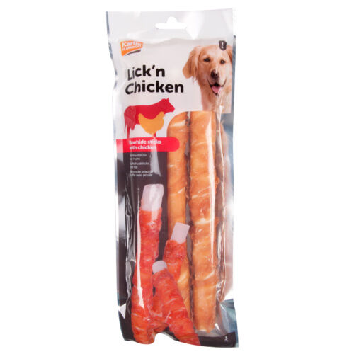 Flamingo Lick'n Chicken sticks pollo snack perros Imagem n&uacute;mero 1
