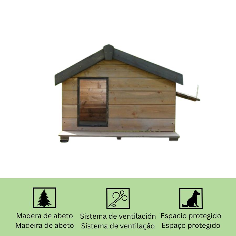TK-Pet Mountain Casota de Madeira para c&atilde;es, , large Imagem n&uacute;mero 4