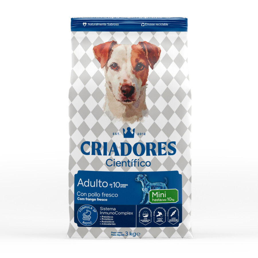 Criadores Cient&iacute;fico Adulto Mini Ra&ccedil;&atilde;o de frango para c&atilde;es, , large Imagem n&uacute;mero 1