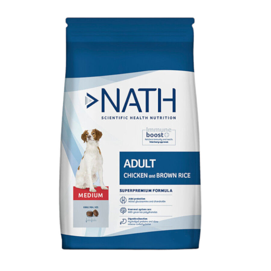 12 kg Nath Adult Medium Frango ra&ccedil;&atilde;o para c&atilde;es, , large Imagem n&uacute;mero 1