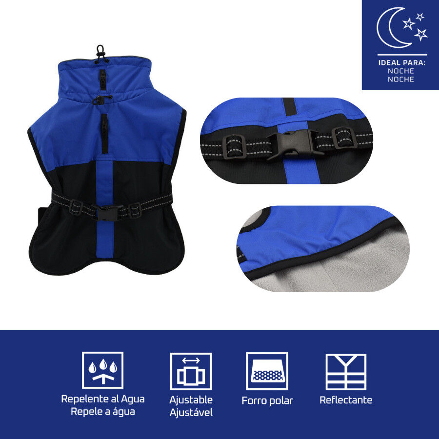 Outech Capa de Chuva Azul para c&atilde;es, , large Imagem n&uacute;mero 4