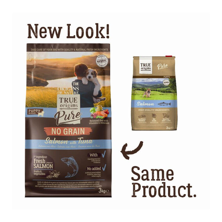 12 kg True Origins Puppy Pure Salm&atilde;o ra&ccedil;&atilde;o para cachorros, , large Imagem n&uacute;mero 1