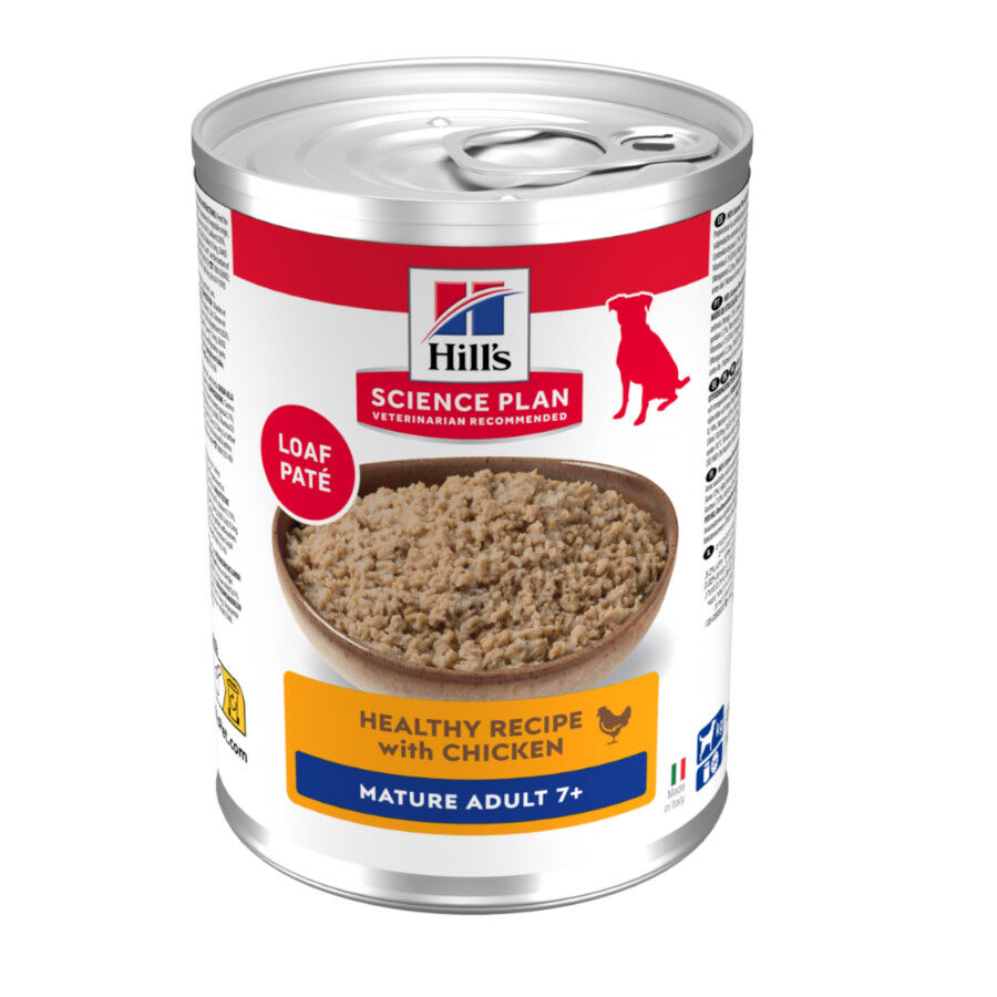 370 g Hill's Science Plan Mature 7+ Adult frango em lata para c&atilde;es, , large Imagem n&uacute;mero 1