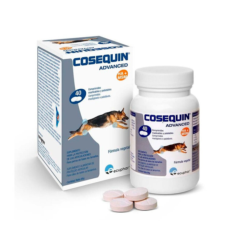 250 comprimidos Ecuphar Cosequín Advanced HA Condroprotetor articular para cães,  Imagem número 1 250 comprimidos Ecuphar Cosequín Advanced HA Condroprotetor articular para cães, , large Imagem número 1