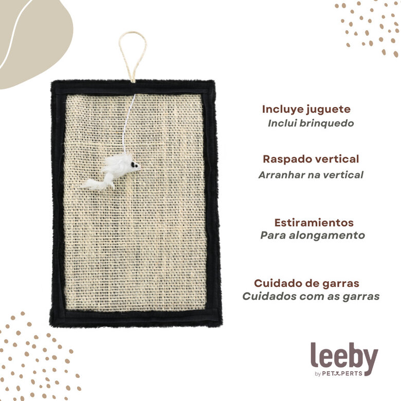Leeby Tito arranhador para pé de mesa com brinquedo para gatos,  Imagem número 4 Leeby Tito arranhador para pé de mesa com brinquedo para gatos, , large Imagem número 4