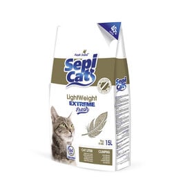 Sepicat LightWeight Extreme Fresh Areia Aglomerante leve para gatos