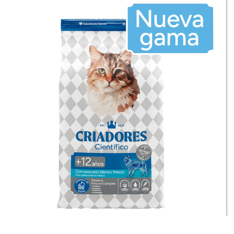 Criadores Cient&iacute;fico Senior +12 Ra&ccedil;&atilde;o de peixe para gatos, , large Imagem n&uacute;mero 2