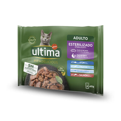 Ultima Fit&Delicious Peixe saquetas para gatos - Multipack