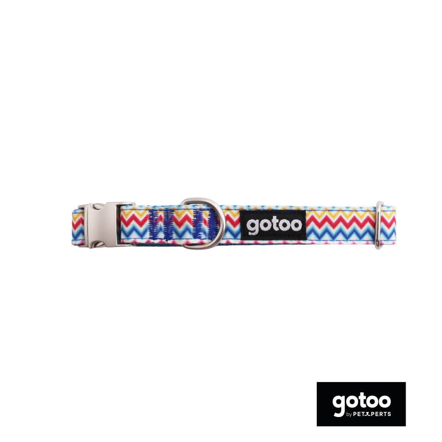 Gotoo Coleira estampada colorida para c&atilde;es, , large Imagem n&uacute;mero 2