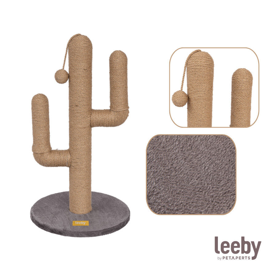 Leeby Carmen Cactus arranhador com brinquedo para gatos, , large Imagem n&uacute;mero 5