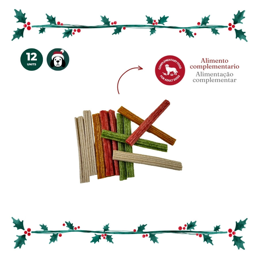 1 pack x 12 uns. Wonder Christmas Palitos Expandidos Snacks para C&atilde;es, , large Imagem n&uacute;mero 3