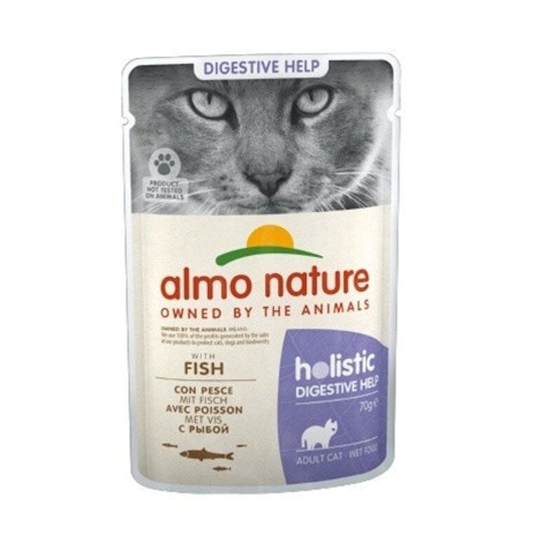 70 g Almo Nature Sensitive peixe comida húmida para gatos,  Imagem número 1 Almo Nature pienso Sensitive pescado para gatos Imagem número 1