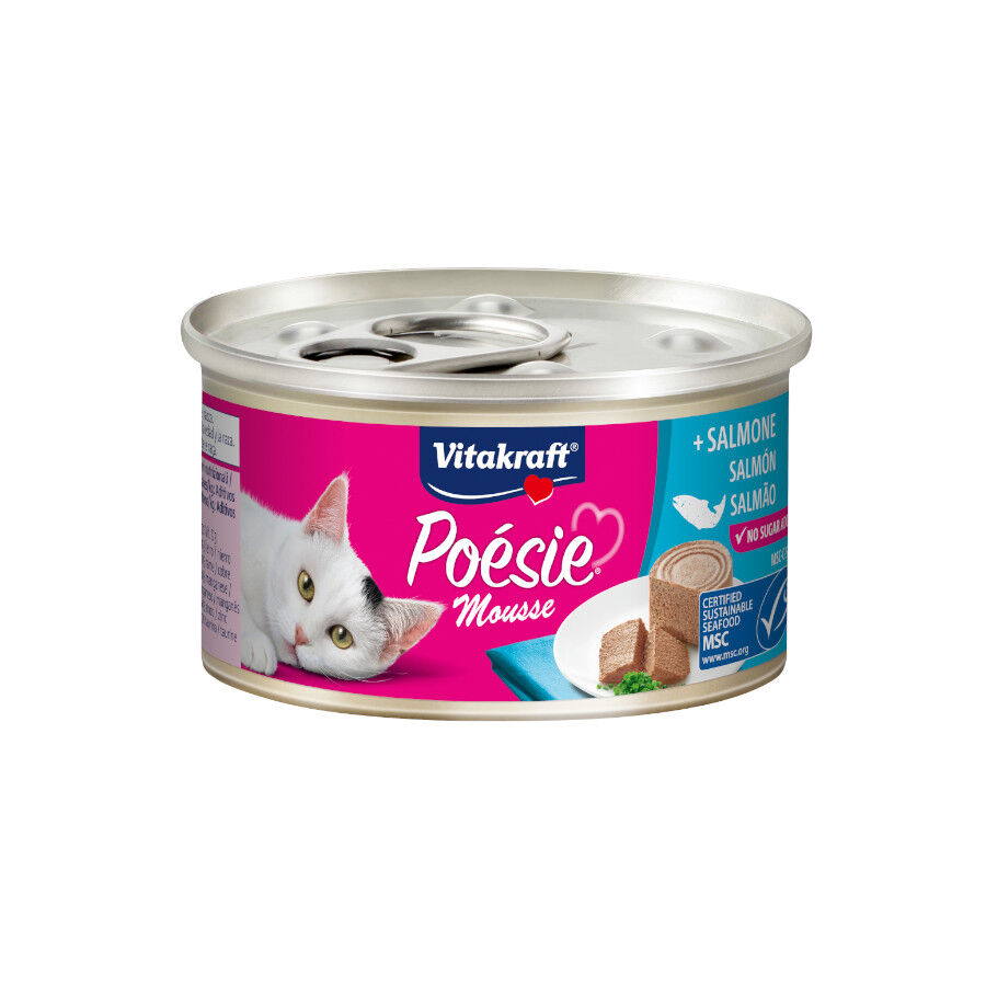 85 g Vitakraft Multi Poesie Mousse de Salm&atilde;o em lata para gatos , , large Imagem n&uacute;mero 1