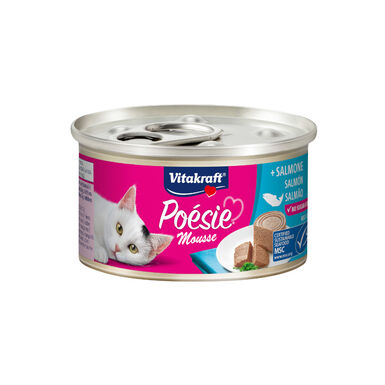 Vitakraft Multi Poesie Mousse de Salmão em lata para gatos 