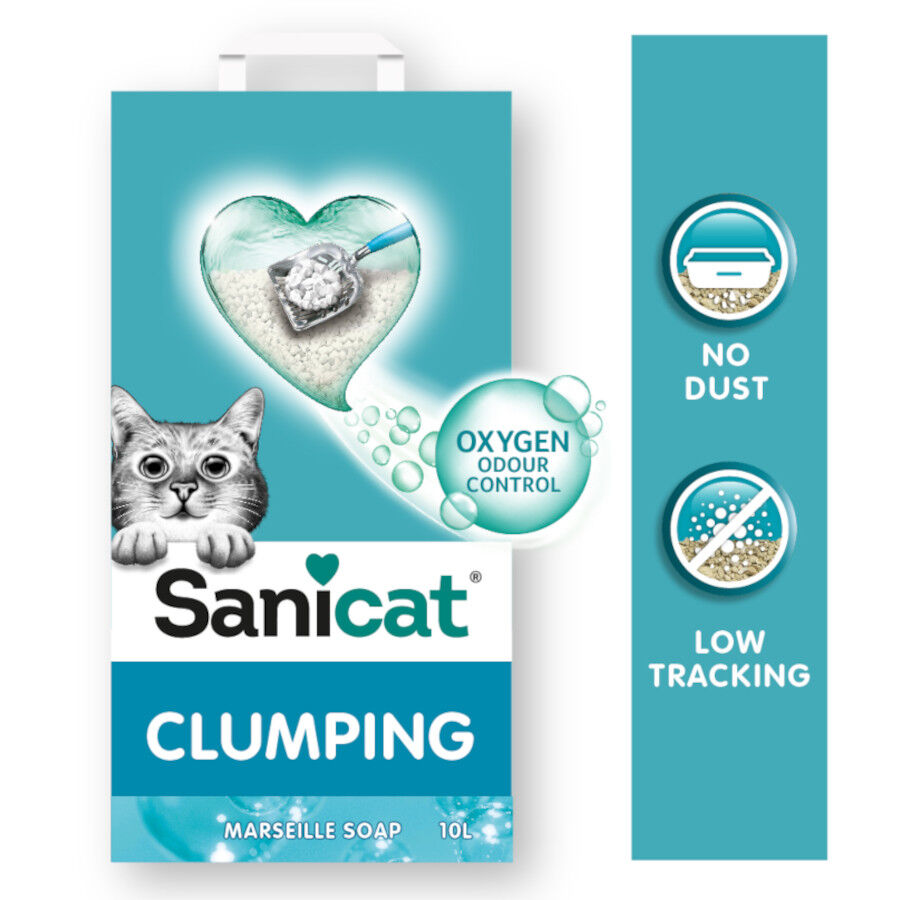 10 L Sanicat Marselha Areia Aglomerante para gatos, , large Imagem n&uacute;mero 3