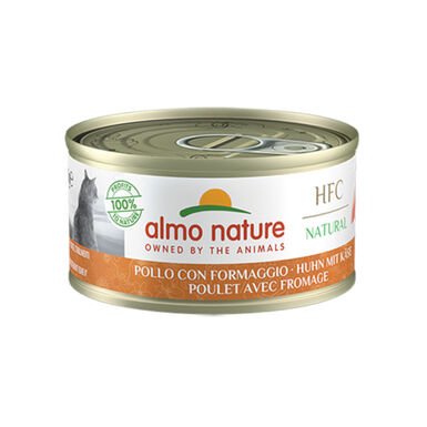Almo Nature HFC Frango e Queijo lata para gatos