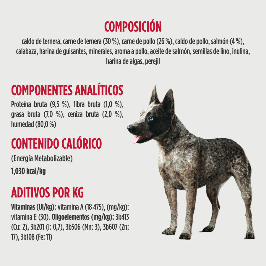 340 g Nulo Comida h&uacute;mida de Vaca com Salm&atilde;o em Lata para c&atilde;es, , large Imagem n&uacute;mero 3