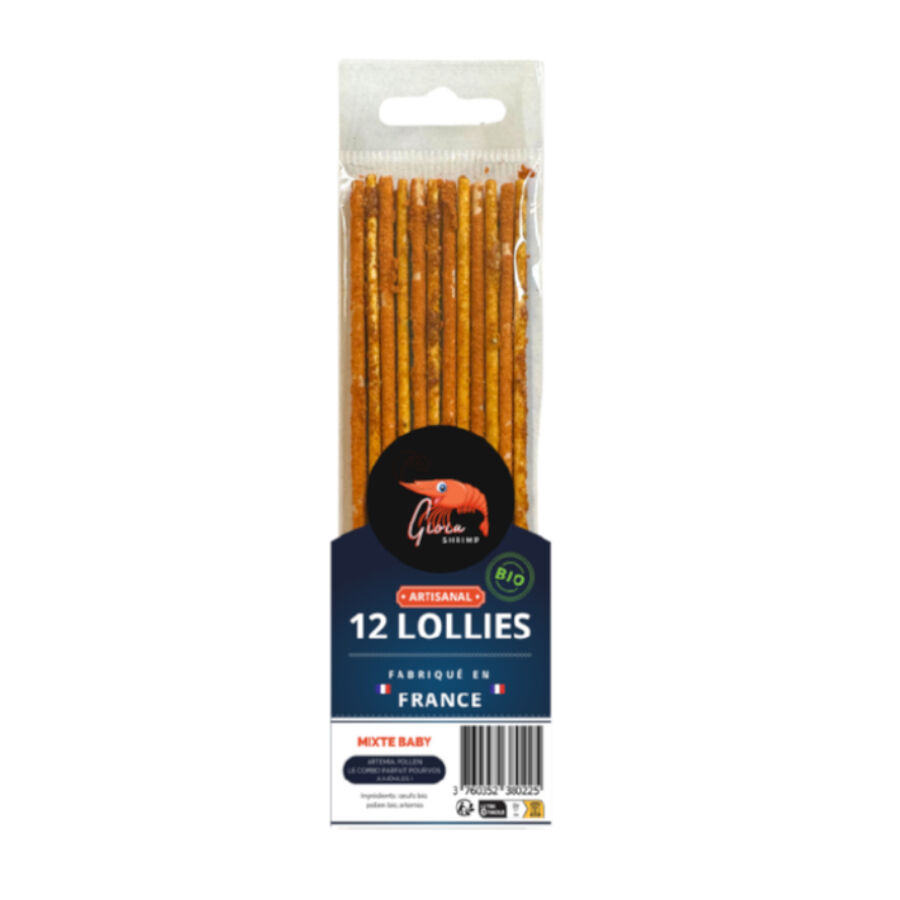 Gioia Shrimp Baby Sticks mistos de p&oacute;len e art&eacute;mia para camar&otilde;es jovens de aqu&aacute;rio, , large Imagem n&uacute;mero 1