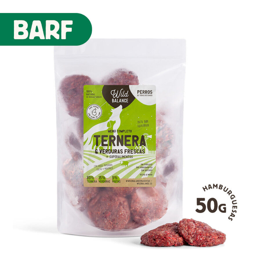 1 kg Wild Balance BARF Vitela e Legumes alimenta&ccedil;&atilde;o natural congelada para c&atilde;es, , large Imagem n&uacute;mero 2