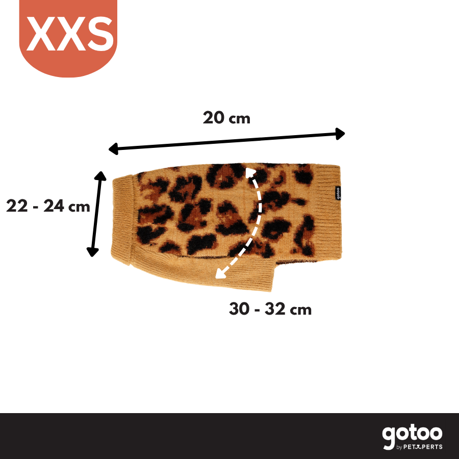 Gotoo Camisola de Malha com Padr&atilde;o Leopardo para c&atilde;es, , large Imagem n&uacute;mero 4