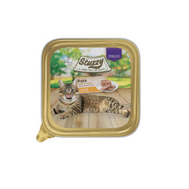 Stuzzy Sterilized Frango em patê terrina para gatos