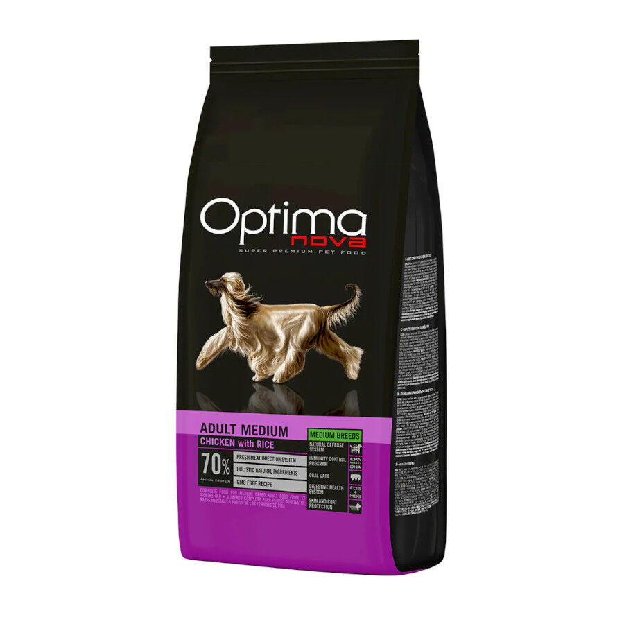 Optima Nova Adult Medium pienso para perros Imagem n&uacute;mero 1