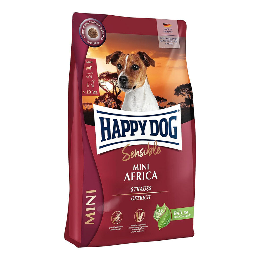 4 kg Happy Dog Adult Mini Africa ra&ccedil;&atilde;o para c&atilde;es peqenos, , large Imagem n&uacute;mero 1