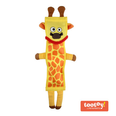 Tootoy! Comfort Resistant Giraffe Toy peluche para cães