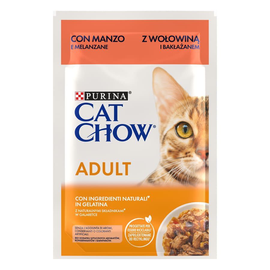 85 g Cat Chow Saquetas Beef para gatos, , large Imagem n&uacute;mero 1