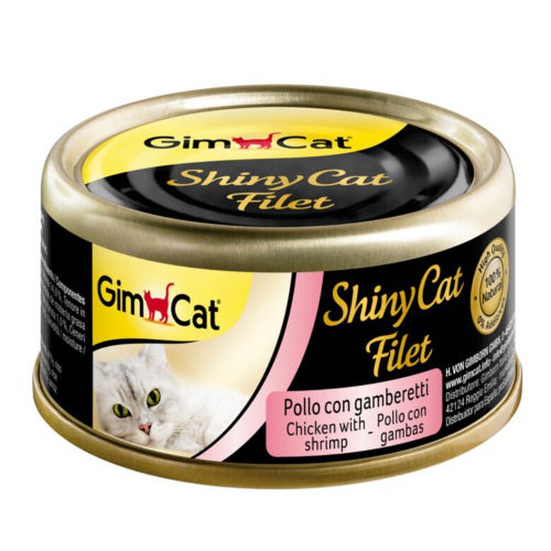 70 g Gimcat Shiny Filet frango com camarões lata para gatos,  Imagem número 1 70 g Gimcat Shiny Filet frango com camarões lata para gatos, , large Imagem número 1