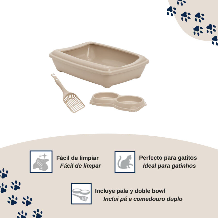 Nice Care Kit de inicia&ccedil;&atilde;o bege para gatos, , large Imagem n&uacute;mero 3