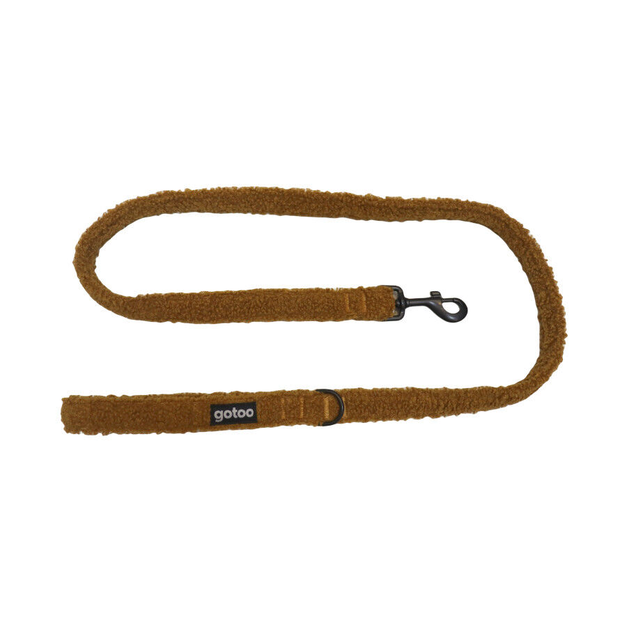 Gotoo Trela veludo castanha para c&atilde;es, , large Imagem n&uacute;mero 1