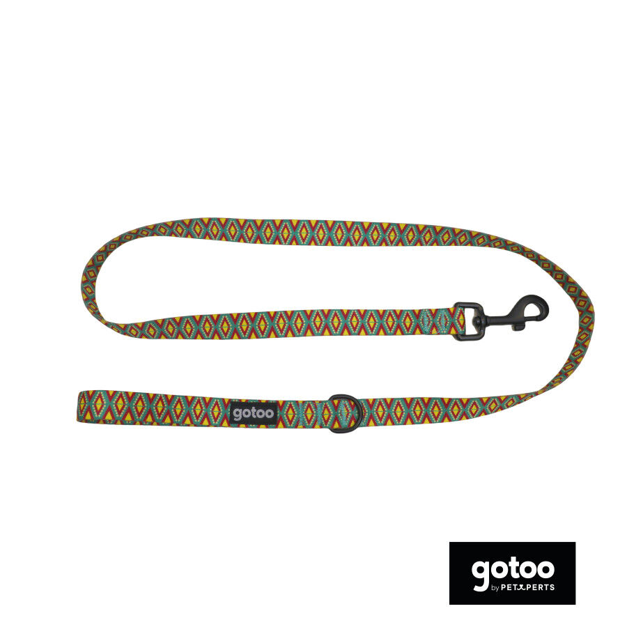 Gotoo Trela estampada colorida para c&atilde;es, , large Imagem n&uacute;mero 2