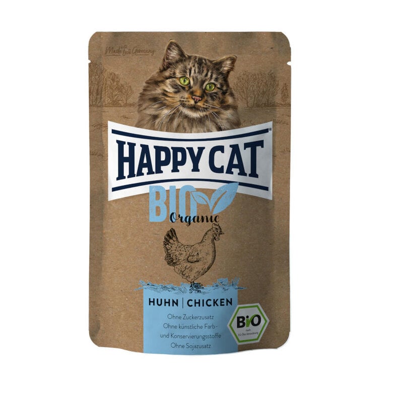 85 g Happy Cat Bio Saqueta com Frango para gatos adultos,  Imagem número 1 85 g Happy Cat Bio Saqueta com Frango para gatos adultos, , large Imagem número 1