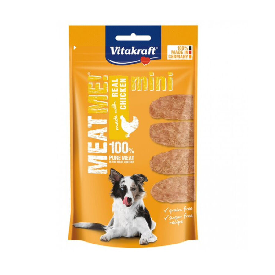 60 g Vitakraft Bocaditos Meat Me Mini Frango para c&atilde;es, , large Imagem n&uacute;mero 1