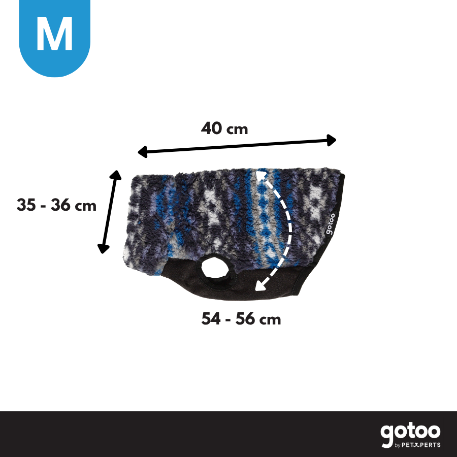 Gotoo Camisola Sherpa com Padr&atilde;o Retro para c&atilde;es, , large Imagem n&uacute;mero 4