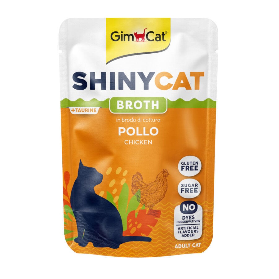 70 g GimCat Shiny Caldo de Frango para Gatos, , large Imagem n&uacute;mero 1