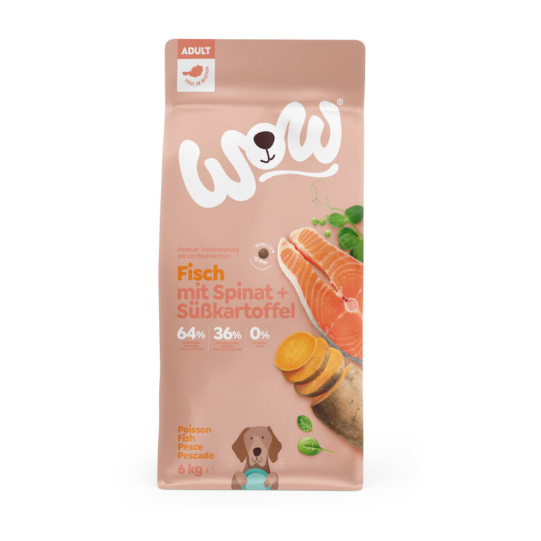 6 kg Wow Adulto Peixe ração para cães,  Imagem número 1 6 kg Wow Adulto Peixe ração para cães, , large Imagem número 1