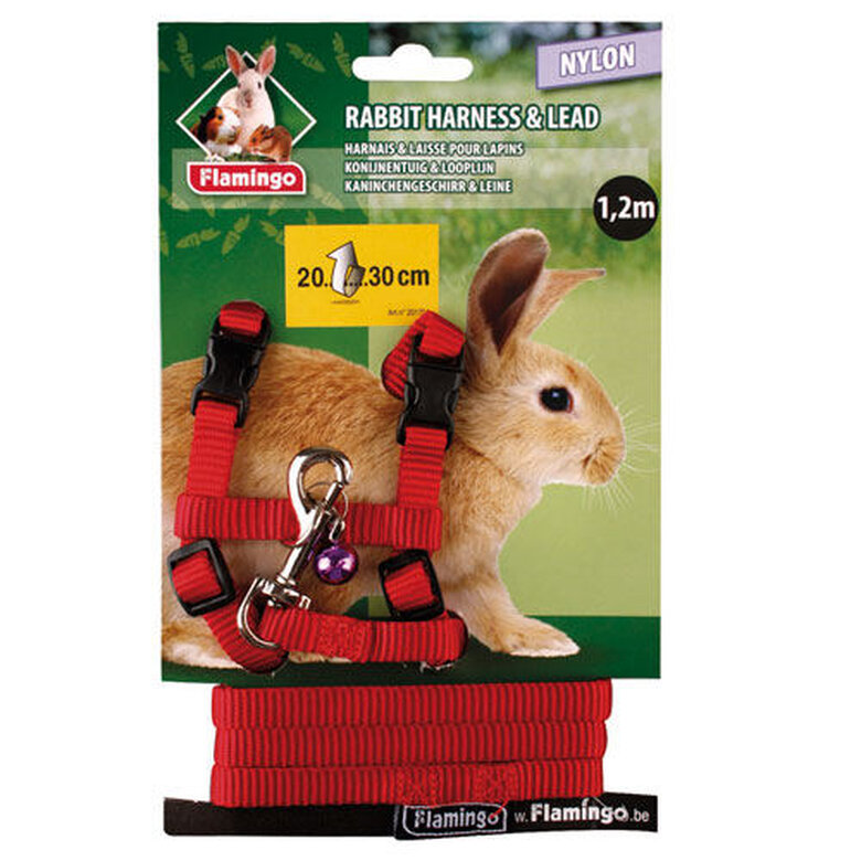 accesorio_roedor_flamingo_arnes_correa_conejo_FLA16617_M Imagem número 1 Flamingo arnés con correa para conejos Imagem número 1