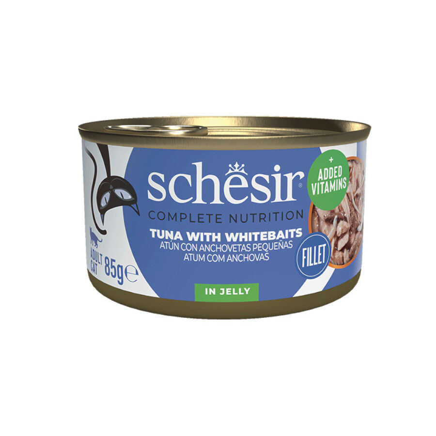 85 g Schesir Adult Atum com Anchovas em lata para gatos , , large Imagem n&uacute;mero 1