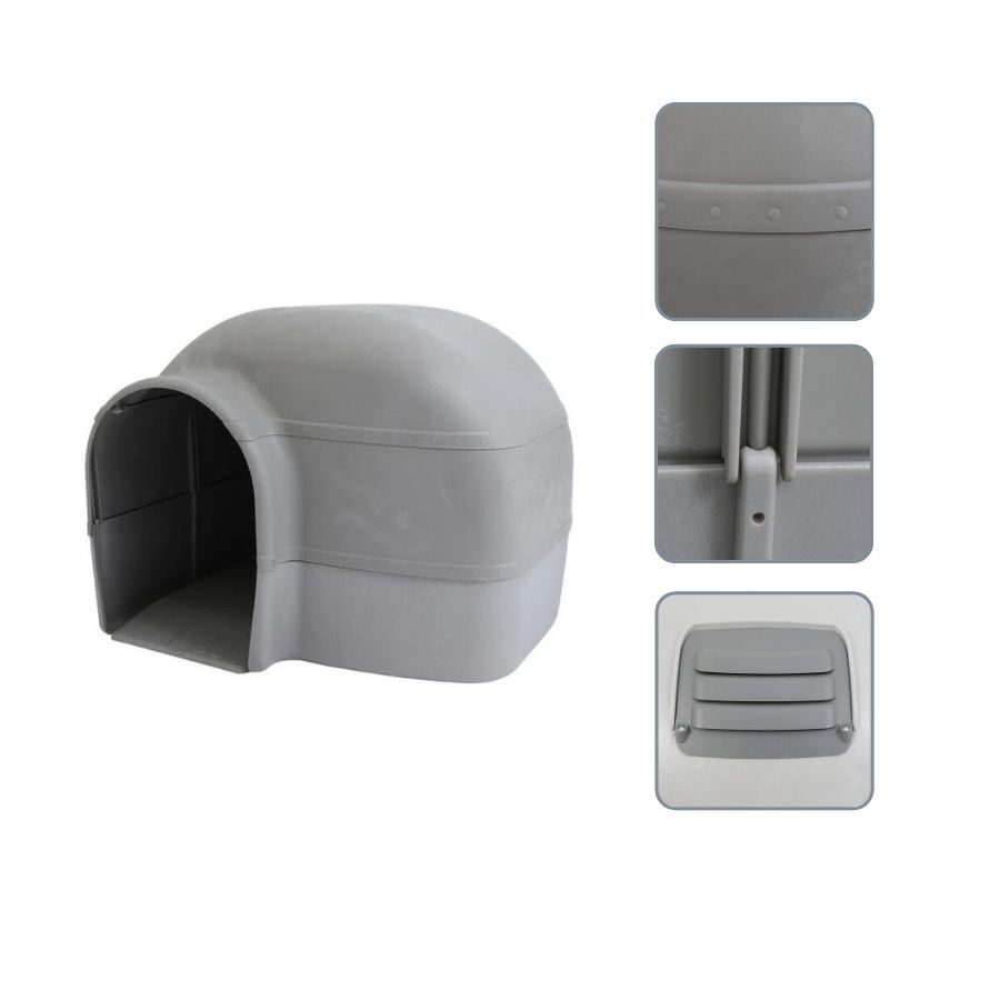 Petmate Husky Casota de pl&aacute;stico para c&atilde;es, , large Imagem n&uacute;mero 4