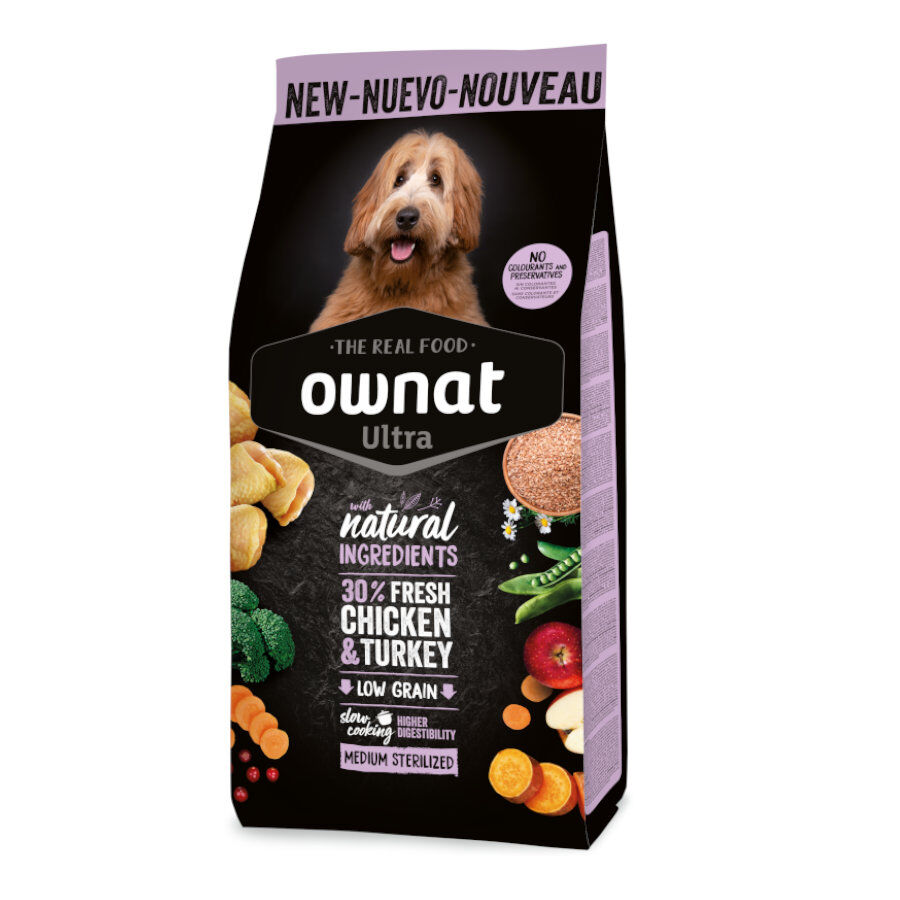 Ownat Ultra Medium Sterilized ra&ccedil;&atilde;o para c&atilde;es, , large Imagem n&uacute;mero 1