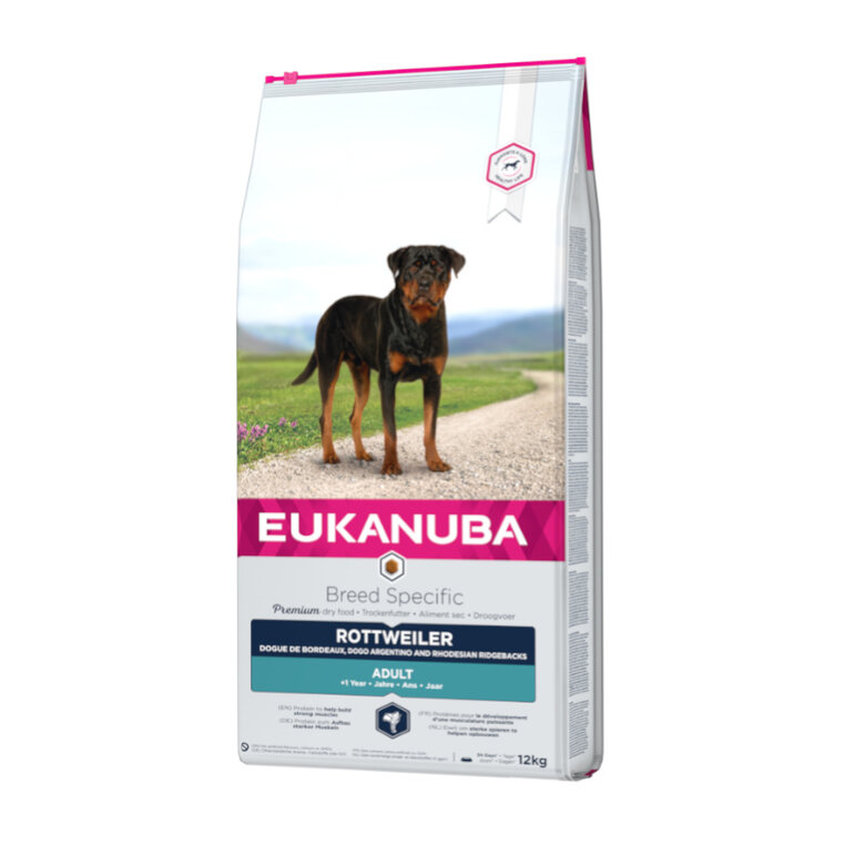 12 kg Eukanuba Adult Rottweiler ração para cães,  Imagem número 1 12 kg Eukanuba Adult Rottweiler ração para cães, , large Imagem número 1