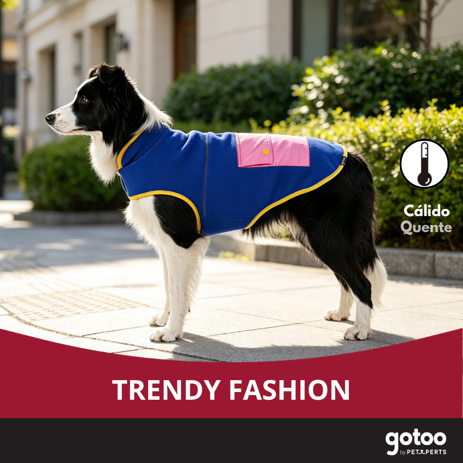 Gotoo Casaco Azul com Bolso para c&atilde;es, , large Imagem n&uacute;mero 6