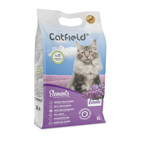 Catfield Elements Areia Aglomerante Natural Lavanda para Gatos