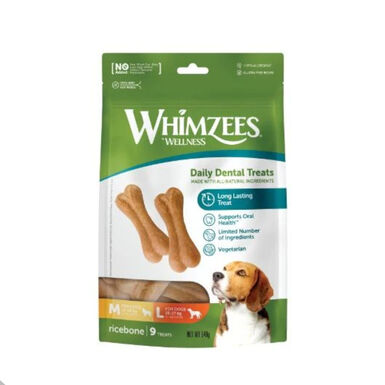 Whimzees Snacks Dentários em Forma de Osso para cães