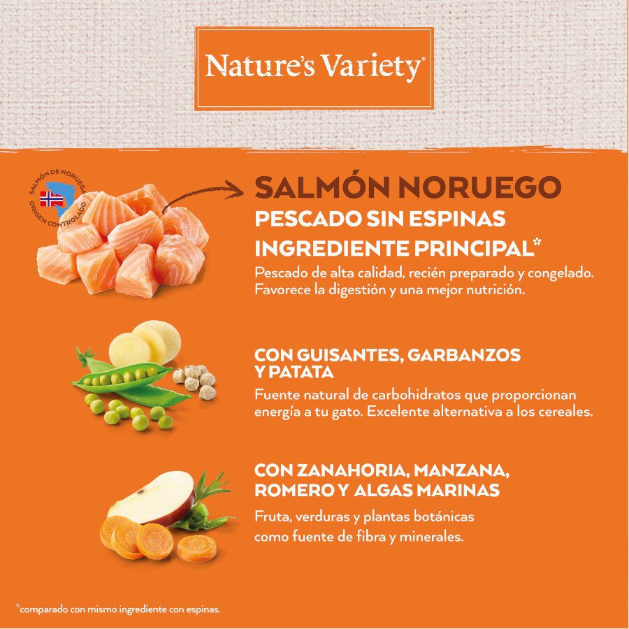 7 kg Nature's Variety No Grain Adult Salm&atilde;o Noruega ra&ccedil;&atilde;o para gatos, , large Imagem n&uacute;mero 4