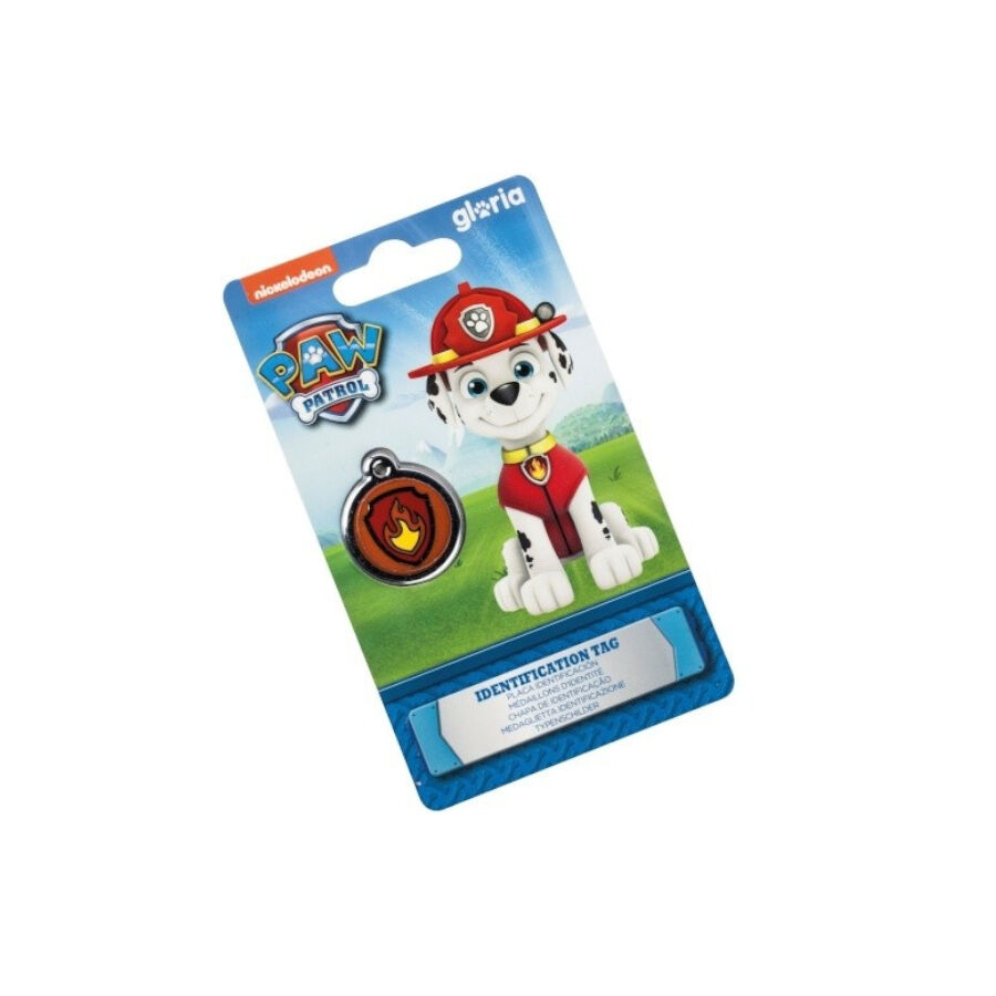 Paw Patrol Marshall Chapa de Identifica&ccedil;&atilde;o para c&atilde;es , , large Imagem n&uacute;mero 1