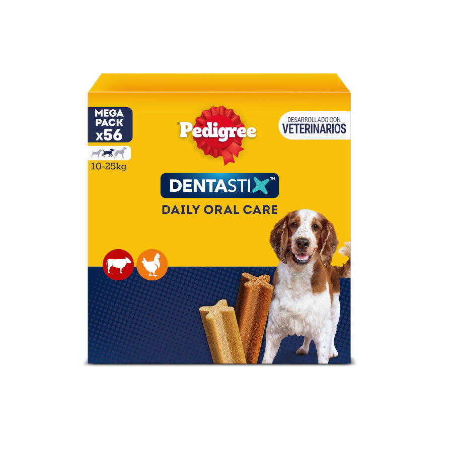 56 sticks Pedigree Dentastix Snacks Dent&aacute;rios para c&atilde;es m&eacute;dios, , large Imagem n&uacute;mero 1